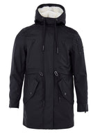 Parka con Coulisse in Blu con Sheep Fur Moose Knuckles