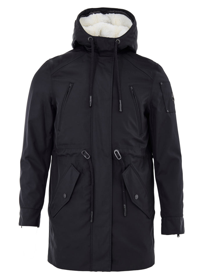 Parka con Coulisse in Blu con Sheep Fur Moose Knuckles