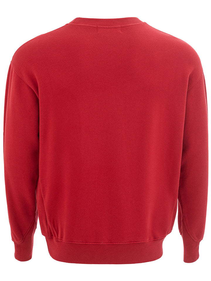 Sweat rouge avec logo Ambush