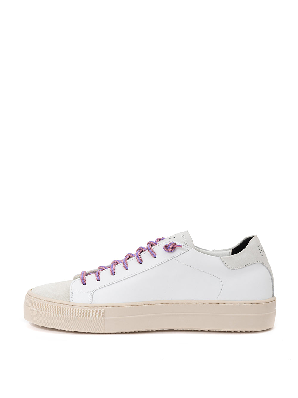 Thea sneaker in white leather P448