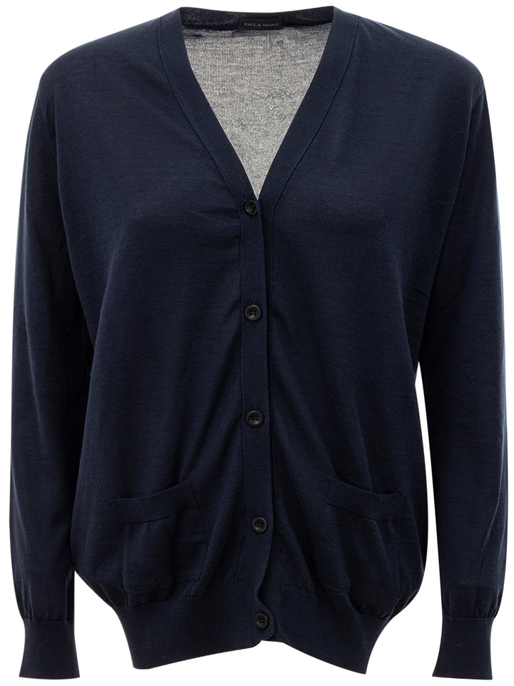 Paul & Shark Blue Cotton Cardigan