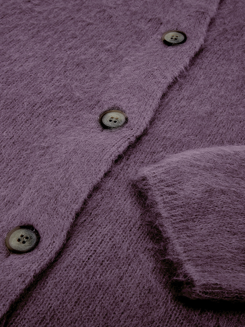 Cardigan con Colletto alla Corena in Bordeaux Gran Sasso