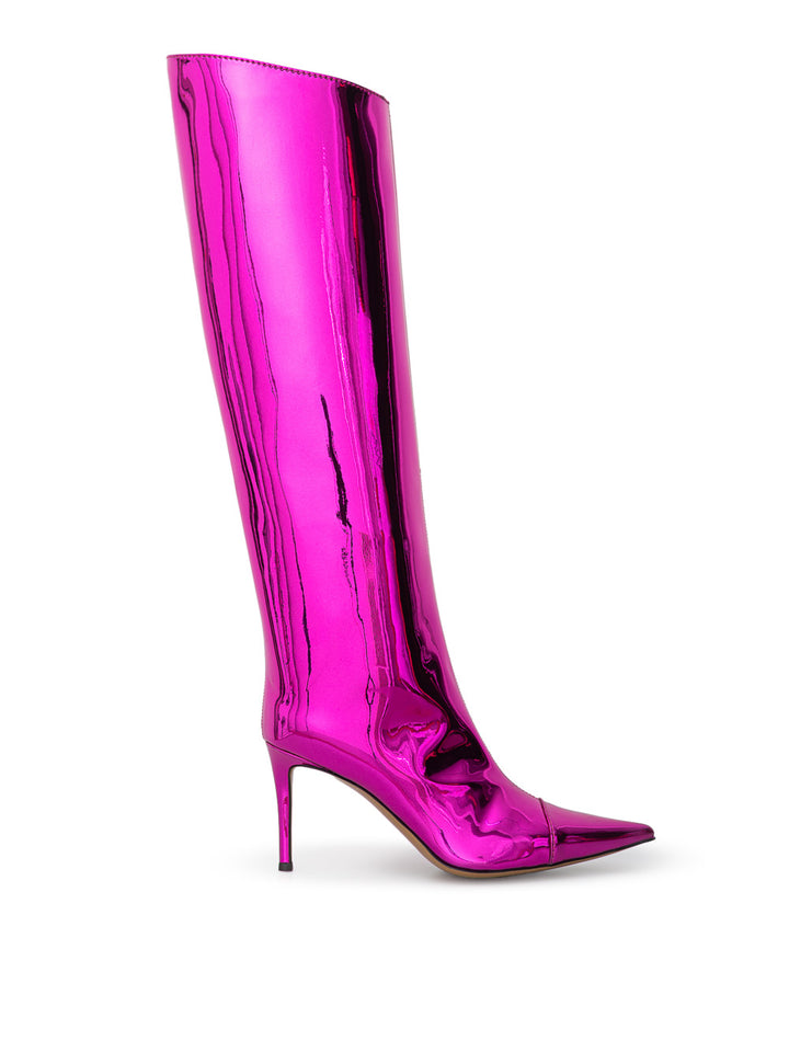 Iridescent Shiny Leather Boots Alexander Vauthier