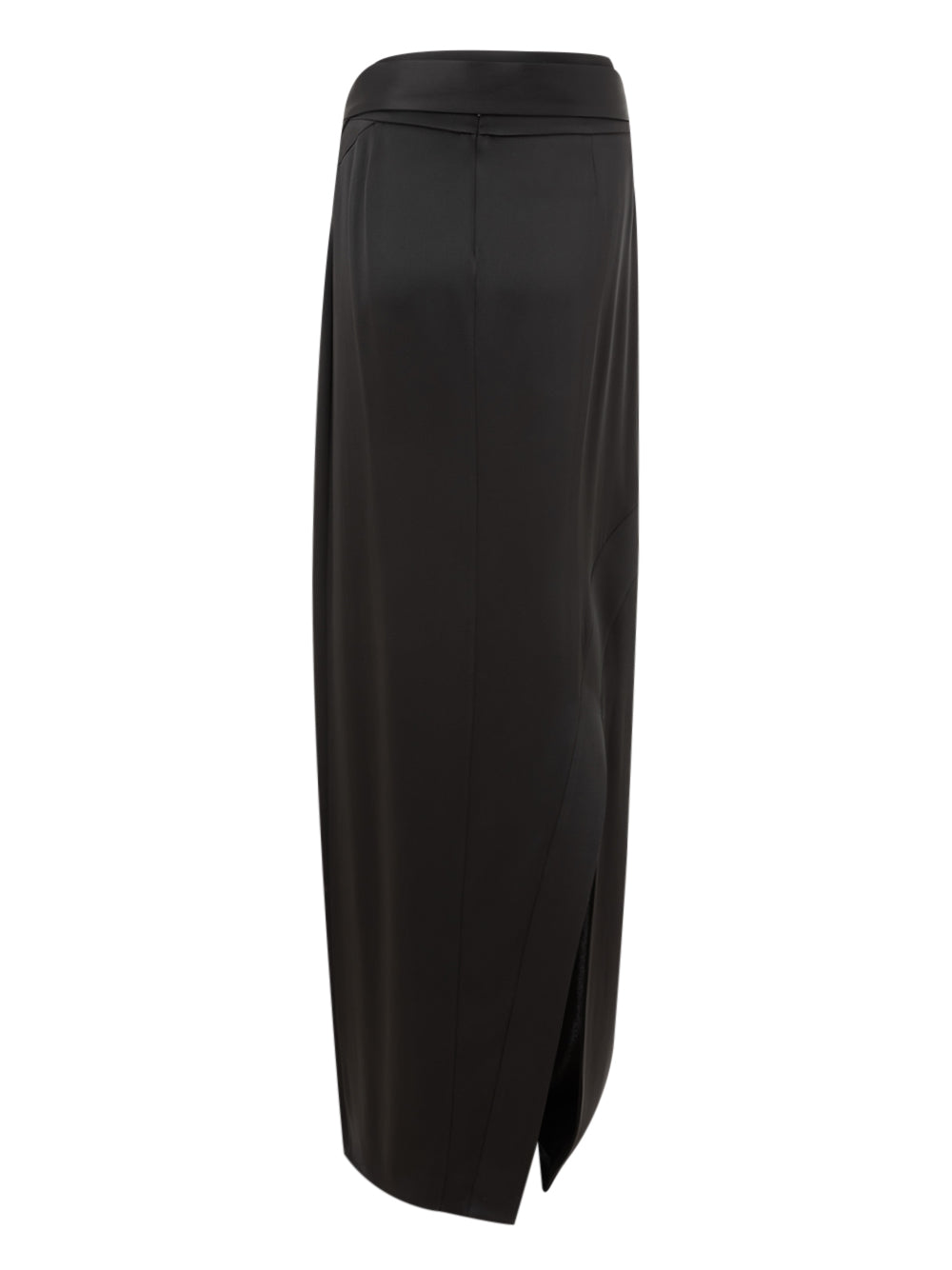Gonna Extra Lunga in Raso Nero Tom Ford