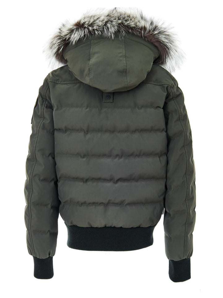Giubbino Bomber Verde Overfit Imbottito Moose Knuckles