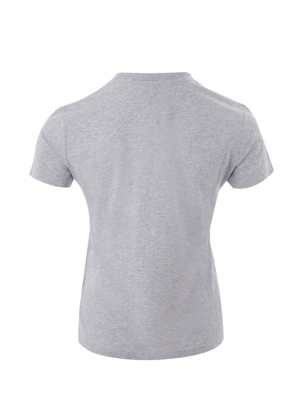 Gray Cotton T-Shirt with Kenzo Print