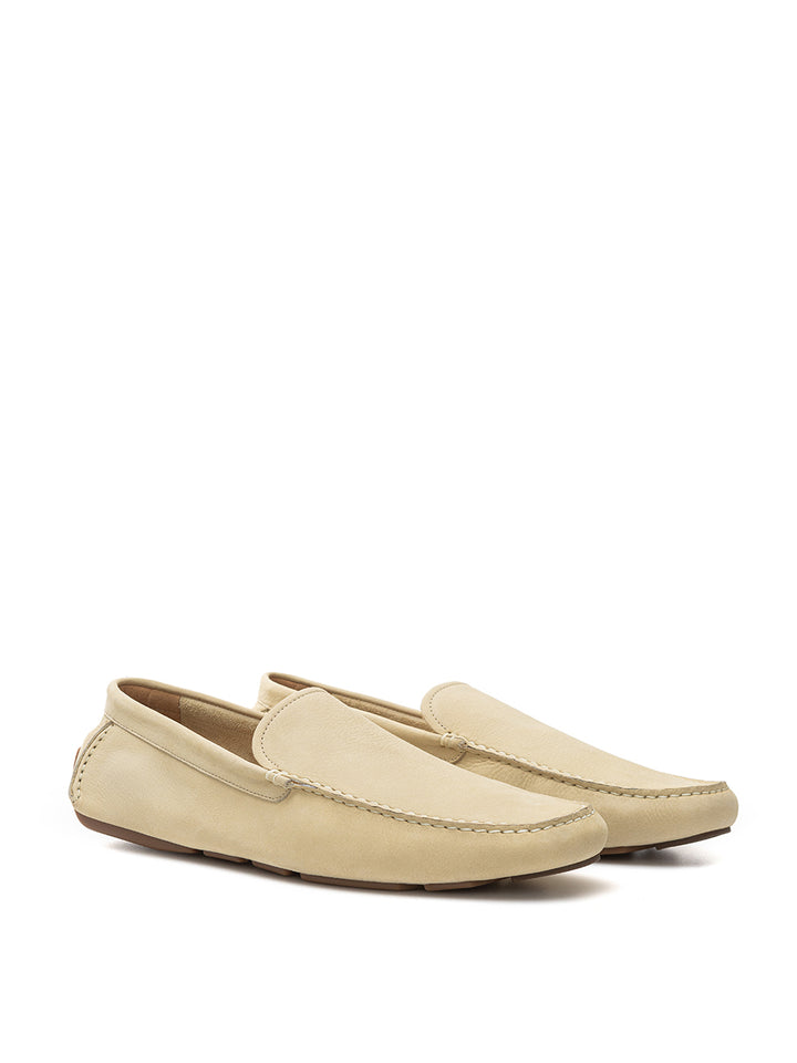 Mocasín Bally de ante beige