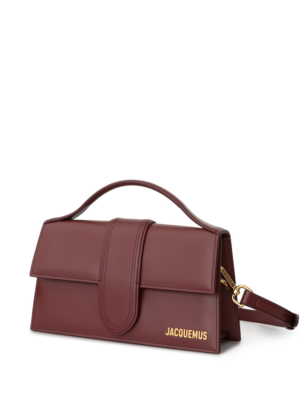 Le Grand Child Bag in Bordeaux Leather Jacquemus