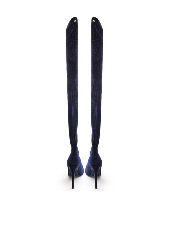 Giuseppe Zanotti Stretch Velvet Knee Boots