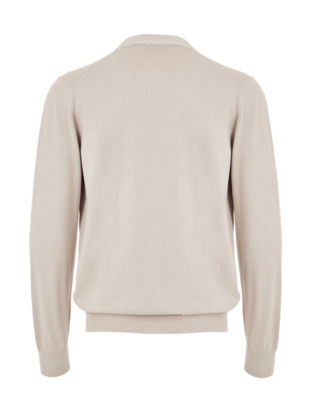 Maglione Cardigan in Cotone Beige Gran Sasso