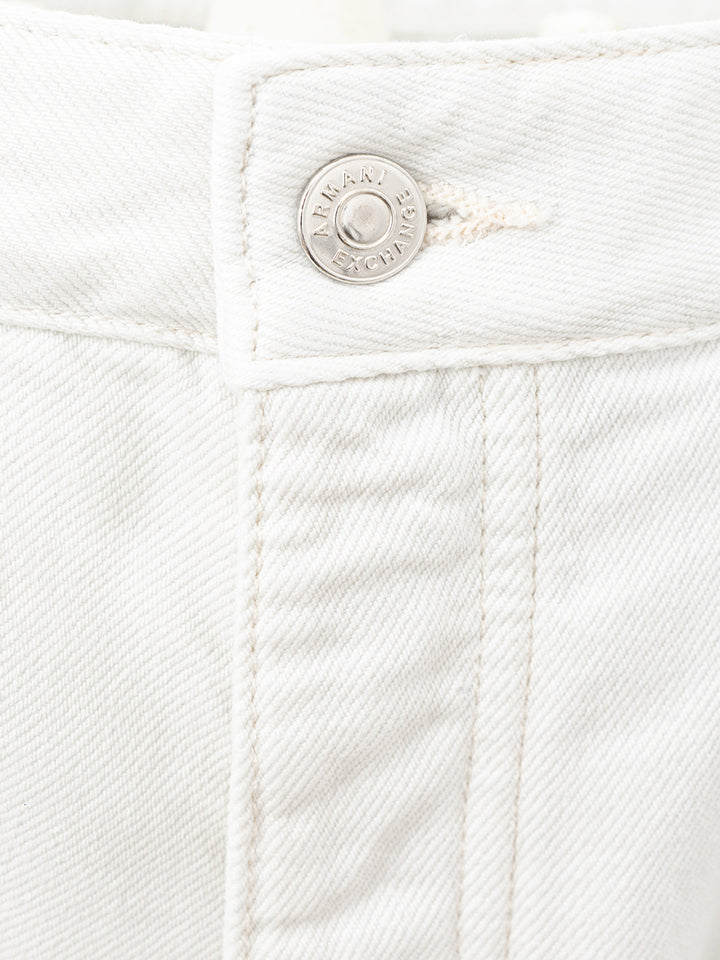 Jeans Bianco Cinque Tasche Armani Exchange