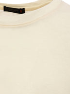 T-Shirt Corneliani Giallo Chiaro a Manica Corta in Lino