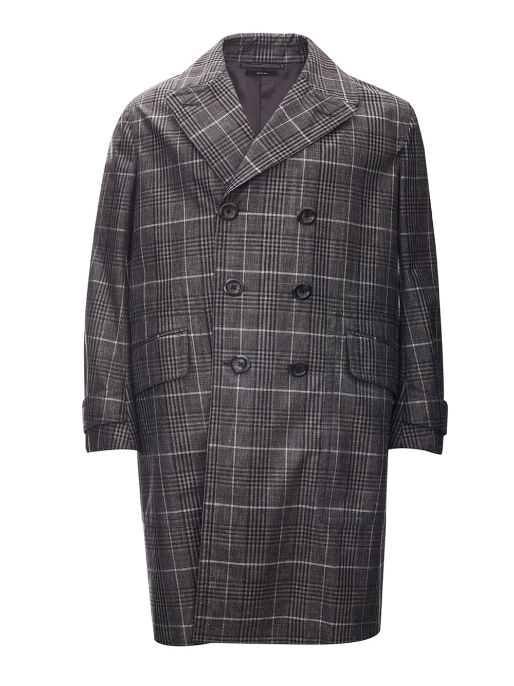 Tom Ford Gray Check Trench Coat