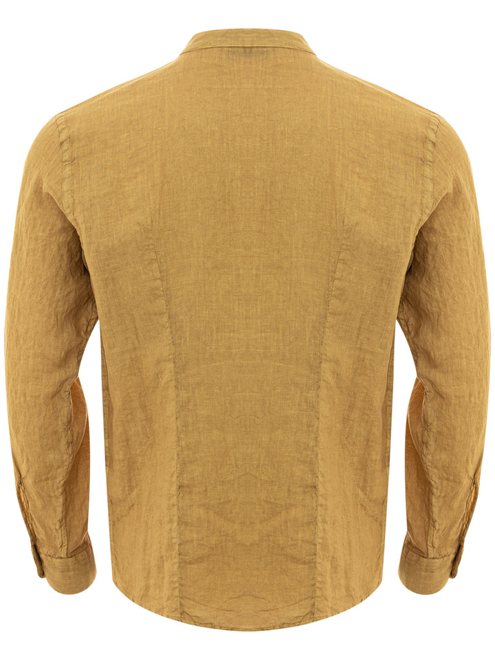 Camisa coreana de lino Gran Sasso