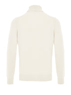 Maglione Dolcevita in Lana Bianco Gran Sasso