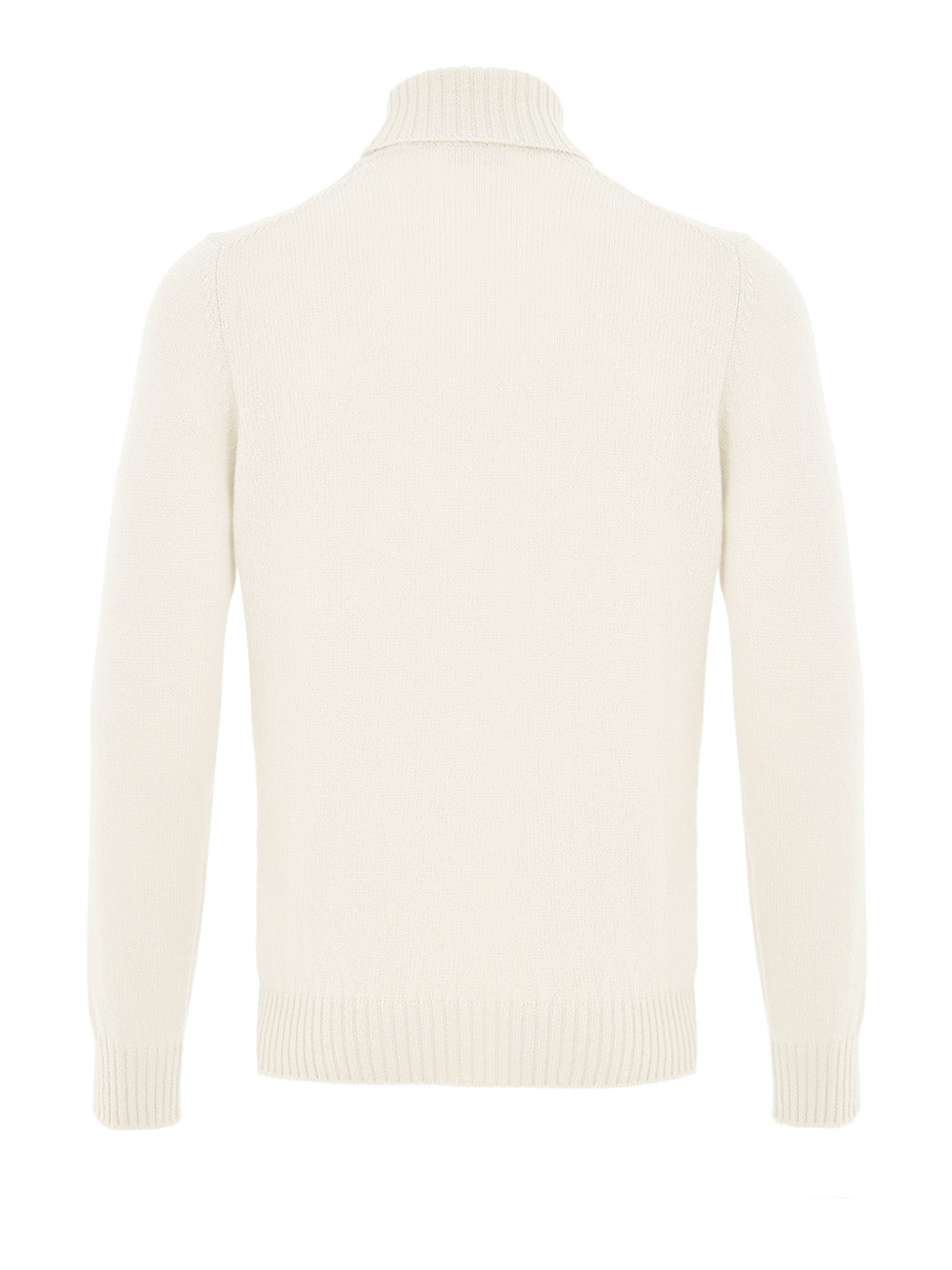 Maglione Dolcevita in Lana Bianco Gran Sasso