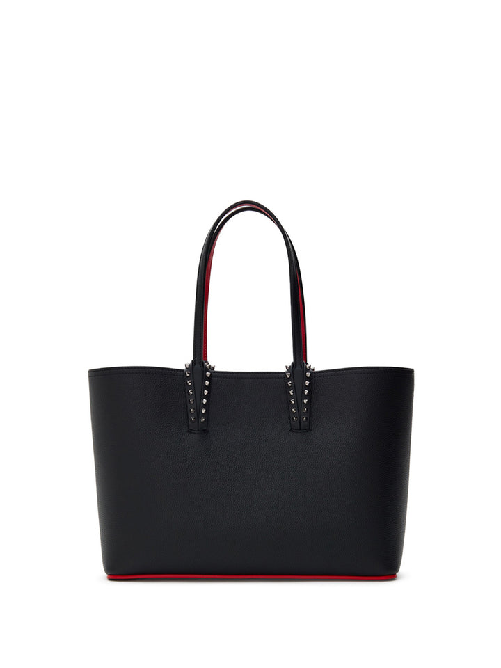 Borsa Tote Medium Cabata in Pelle Nera Christian Louboutin