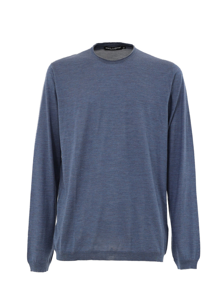 Maglia Basic a Maniche Lunghe in Seta Dolce & Gabbana