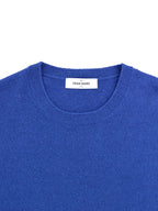 Maglia Mezza Manica Effetto Knitwear in Blu Gran Sasso