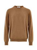 Maglione Girocollo Marrone in Lana Sottile Gran Sasso