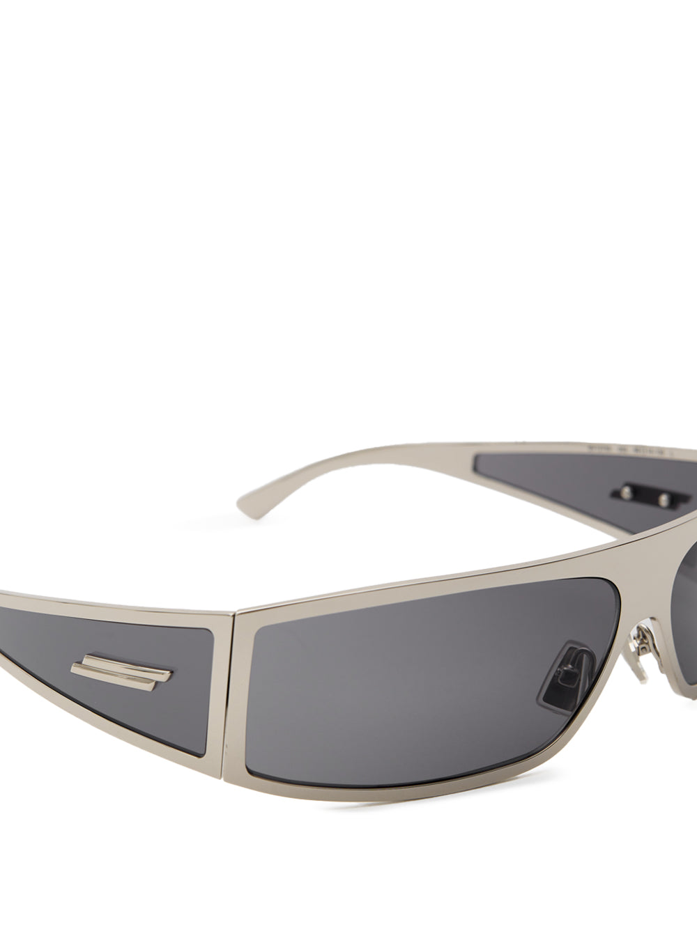 Occhiali da Sole Avvolgenti in Metallo Silver Bottega Veneta
