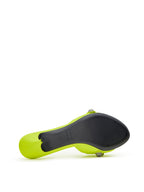 Sandali Slippers Mule Cagole in Giallo Fluo Balenciaga