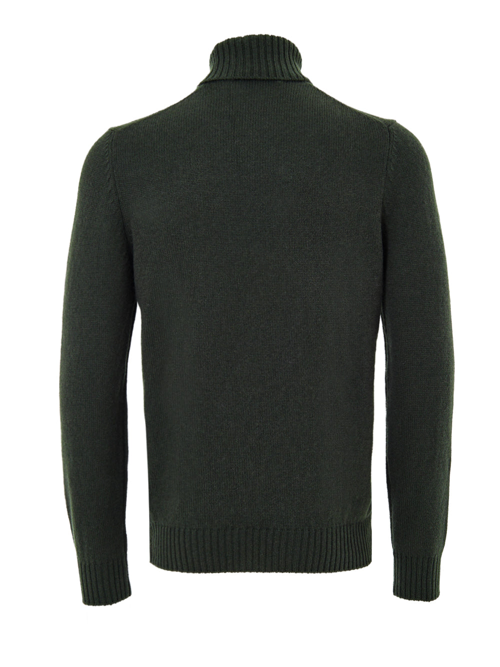 Maglione Dolcevita in Lana Verde Scuro Gran Sasso