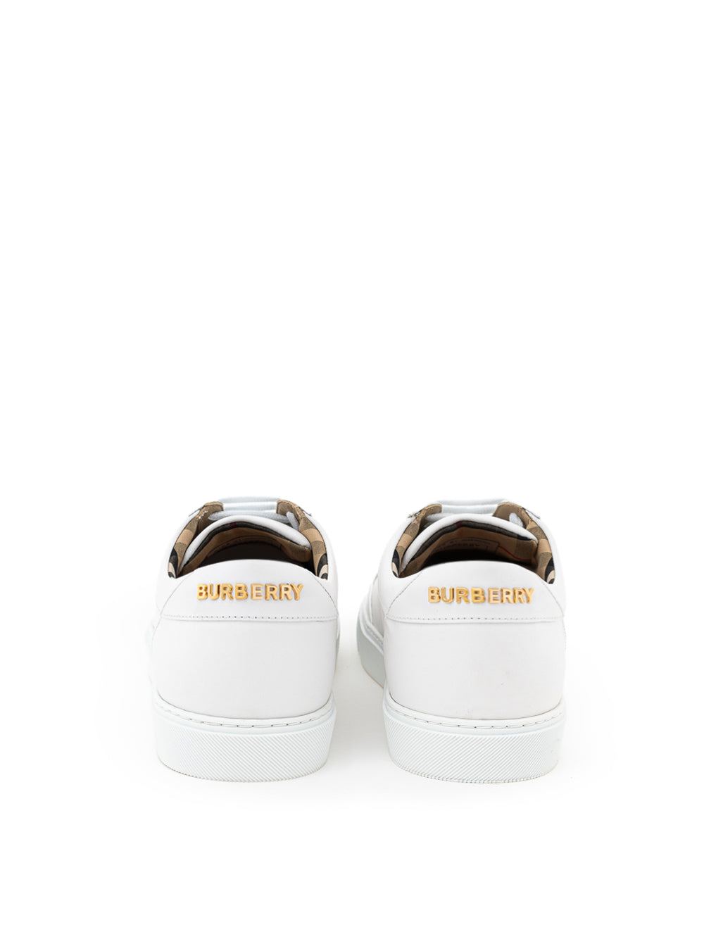 Sneaker in Pelle Bianca Burberry