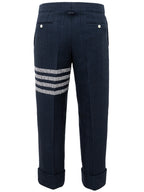 Pantalone in Tweed blu Thom Browne