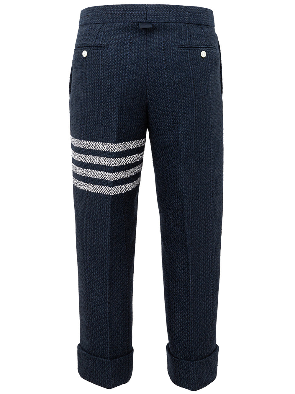 Pantalone in Tweed blu Thom Browne