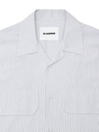 Camicia Maniche Corte a Righe Boxy Fit Jil Sander