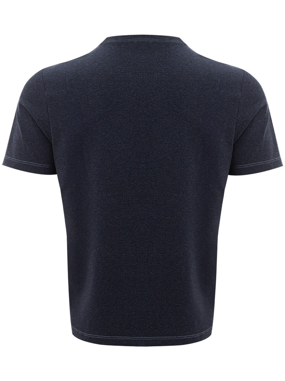 T-Shirt in Cotone Blu Gran Sasso