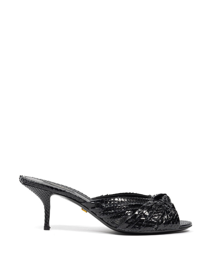 Dolce & Gabbana Slipper aus Pythonleder