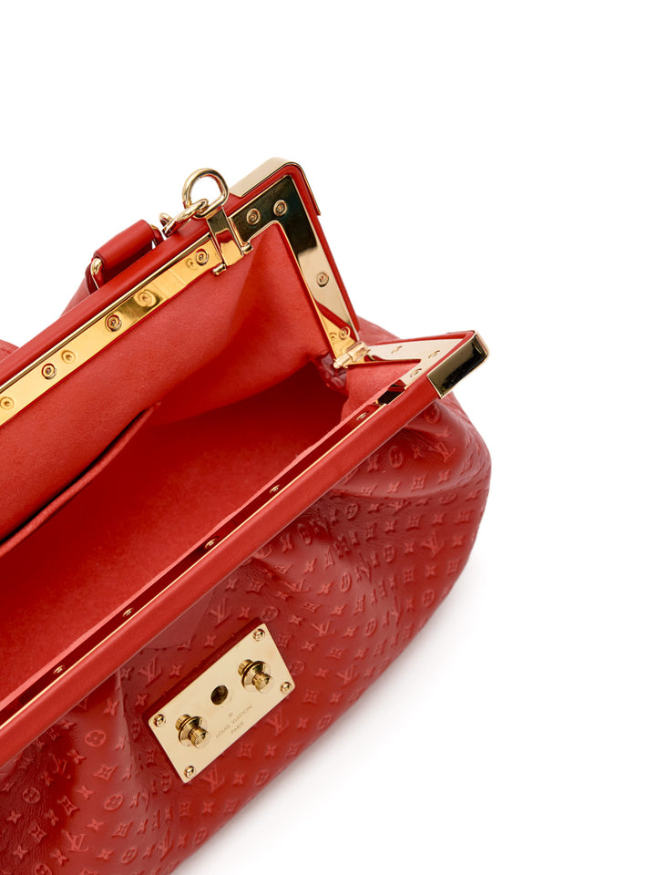 Louis Vuitton Red Leder Mono Clutch Mono Clutch -Tasche