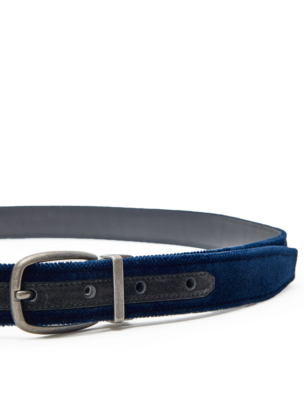 Cintura in Suede Blu Scuro Dolce & Gabbana