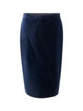 Gonna Midi in Velluto Blu Tom Ford