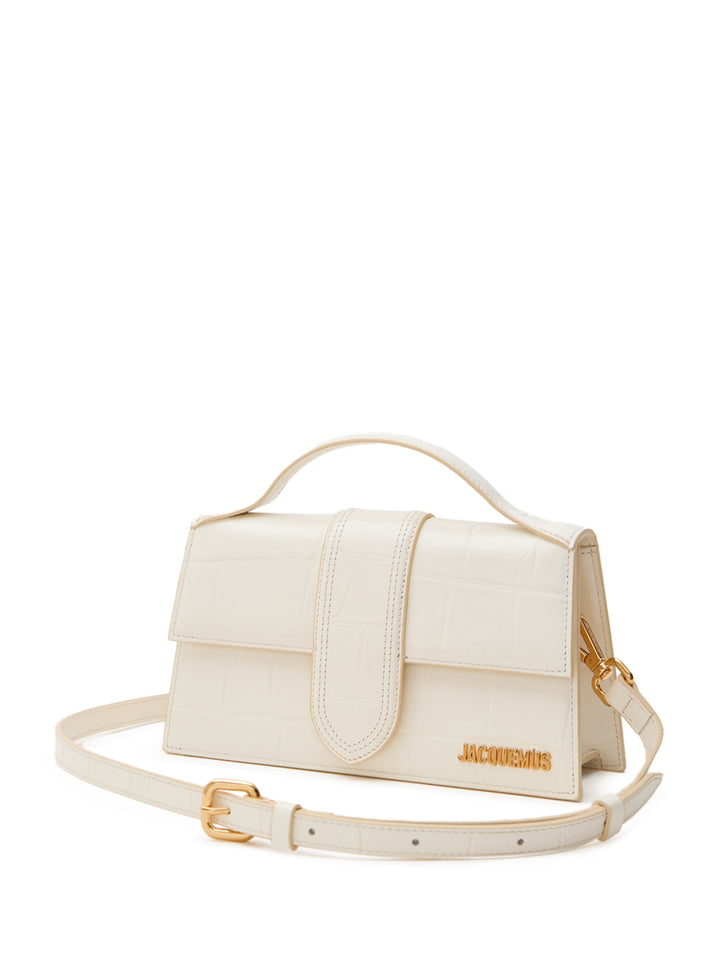Τσάντα ώμου le grand παιδί σε έντυπη λευκή καρύδα jacquemus