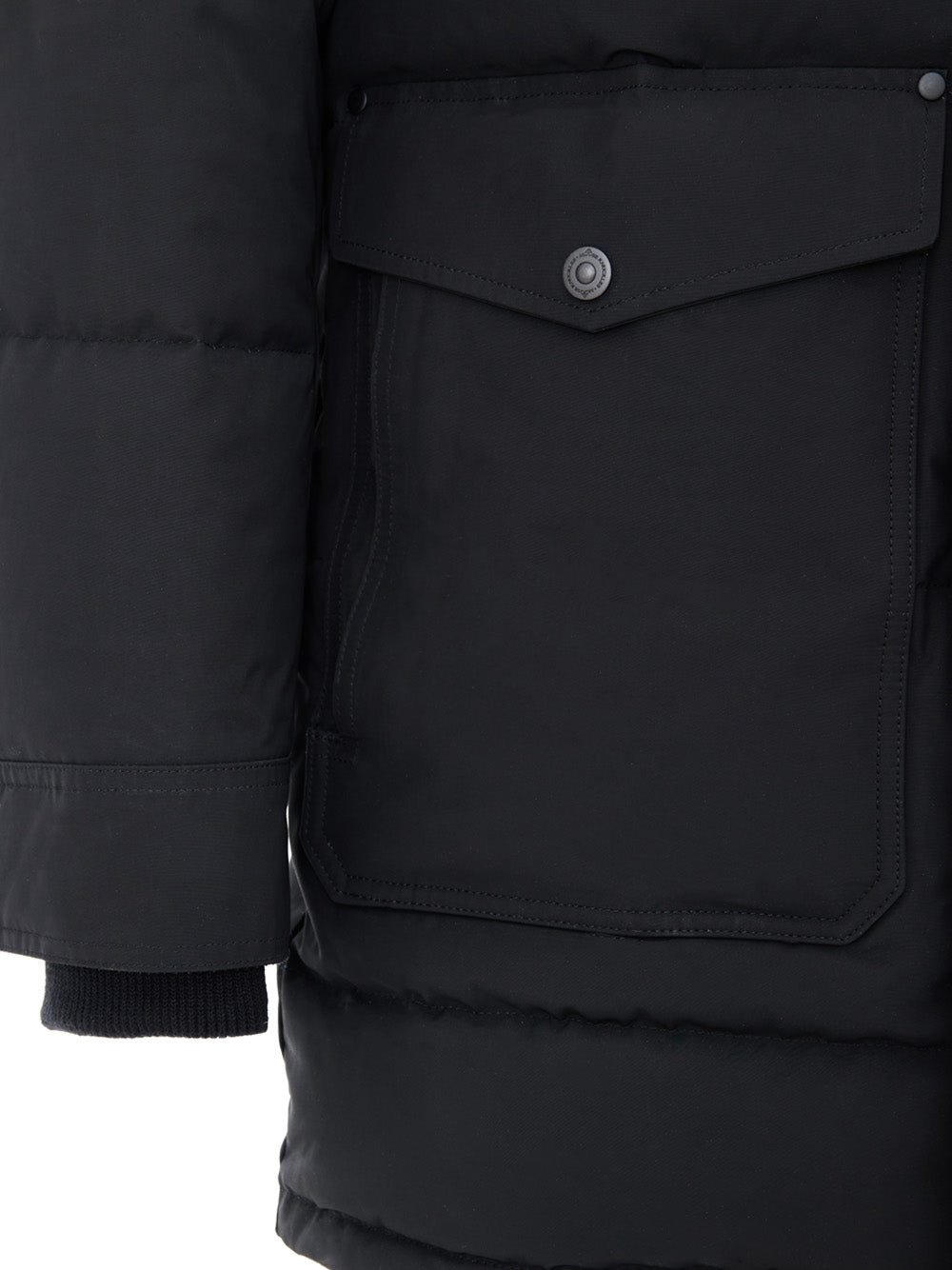 Giubbino Imbottito Lungo in Nero Moose Knuckles