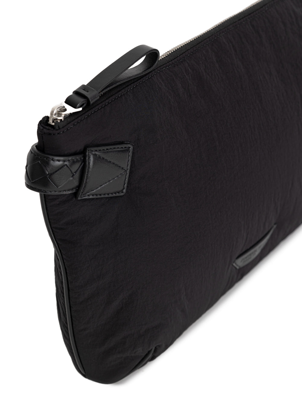 Pochette Light Paper in Nylon nero Bottega Veneta