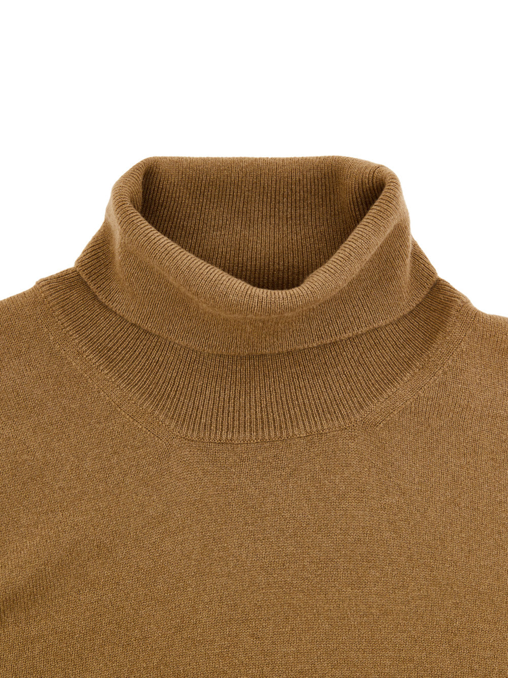 Maglione Dolcevita Marrone in Lana Sottile Gran Sasso