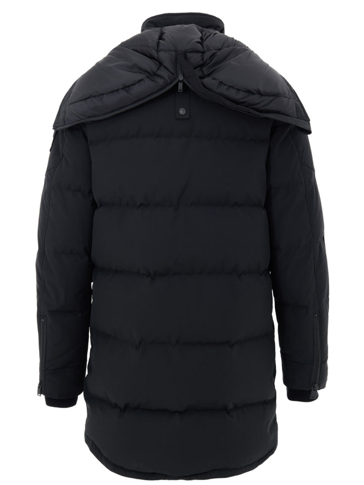 Giubbino Imbottito Lungo in Nero Moose Knuckles