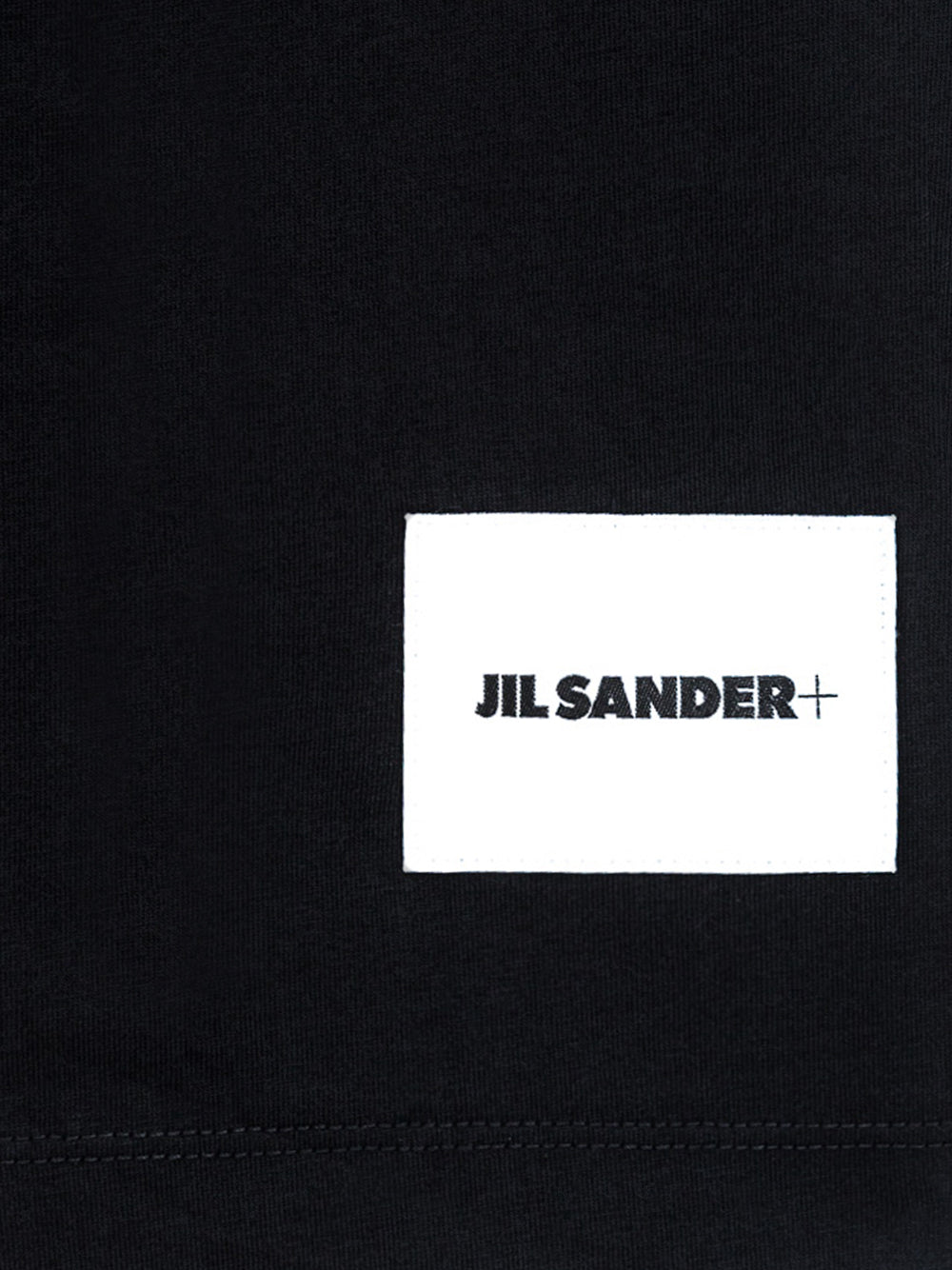 Set of Three T-shirts in Black Jil Sander