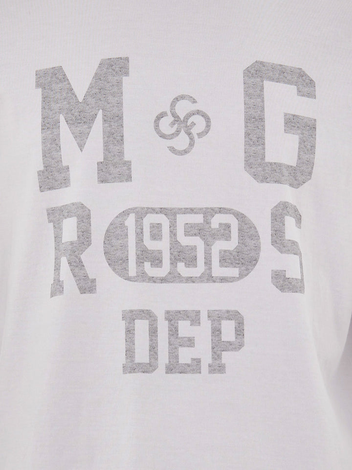 Maglia Grigia in Cotone a Maniche Lunghe Gran Sasso