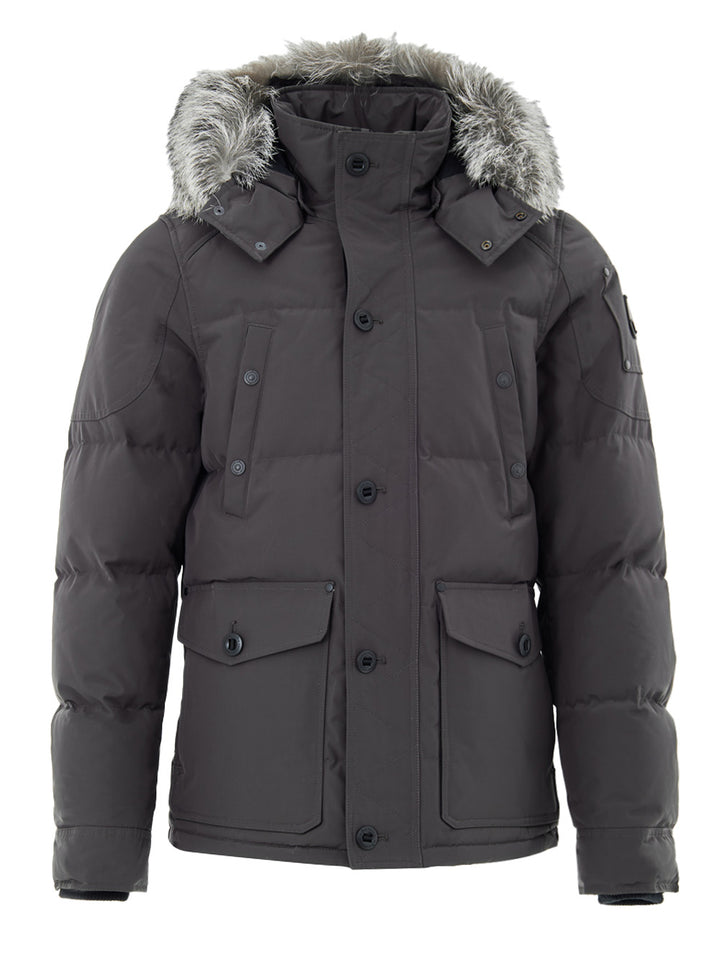 Giubbino Field Jacket in Grigio Scuro Moose Knuckles