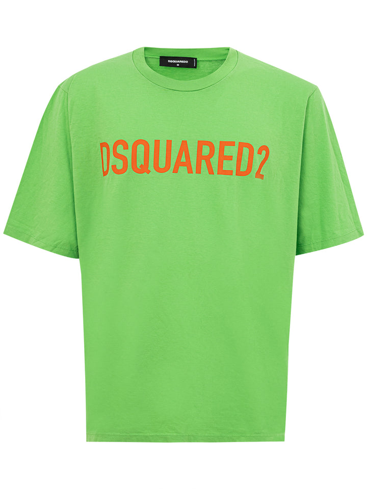 T-Shirt Oversize in Cotone con logo Dsquared2