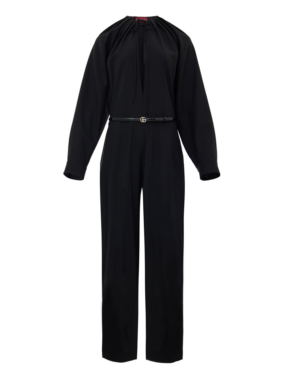 Abito Tuta in Nero con Cintura Gucci