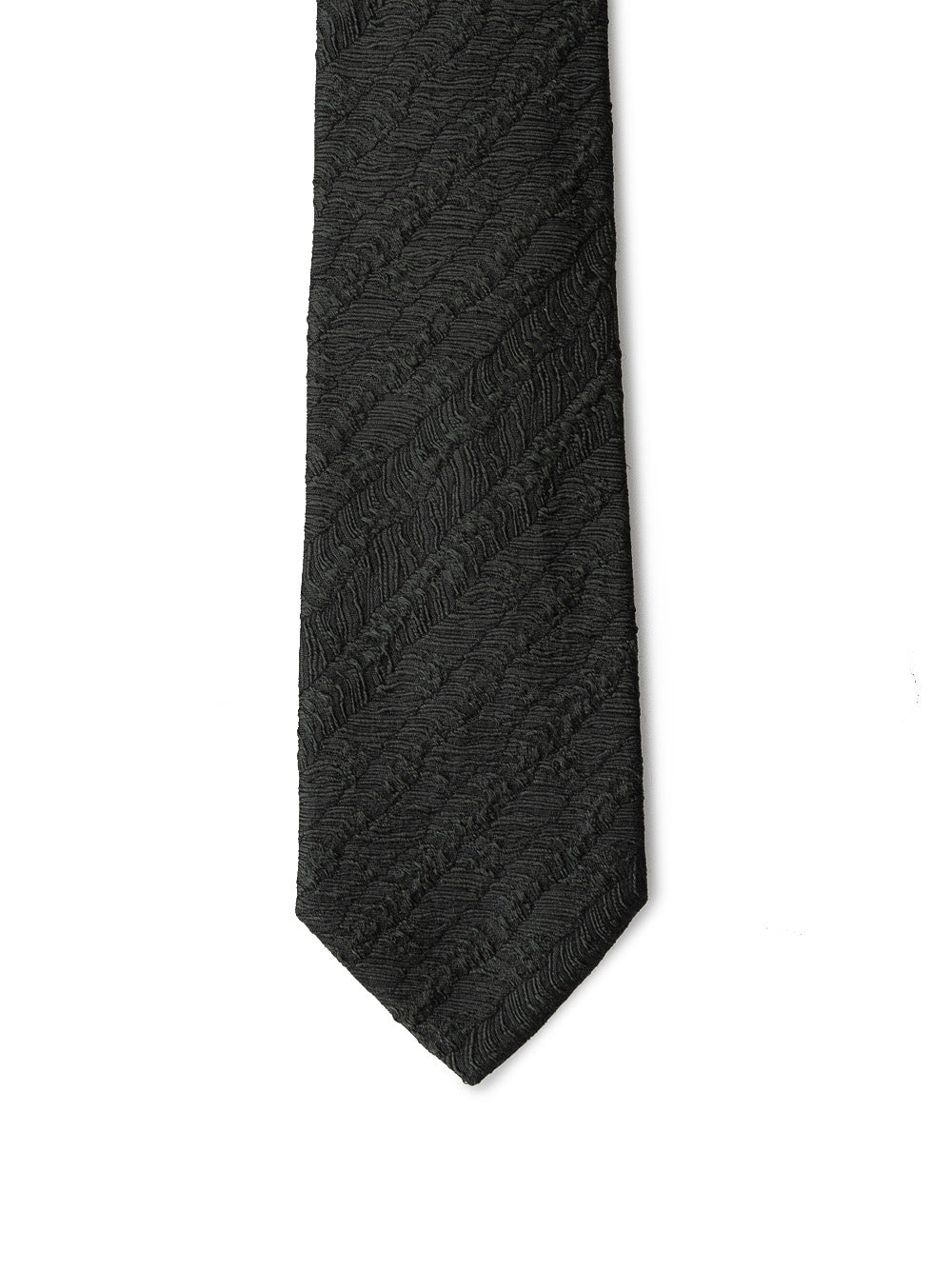 Dark green silk tie by Emporio Armani