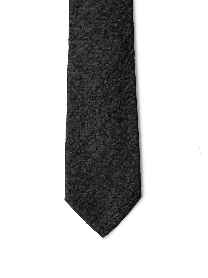 Dark green silk tie by Emporio Armani