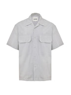 Camicia Maniche Corte a Righe Boxy Fit Jil Sander