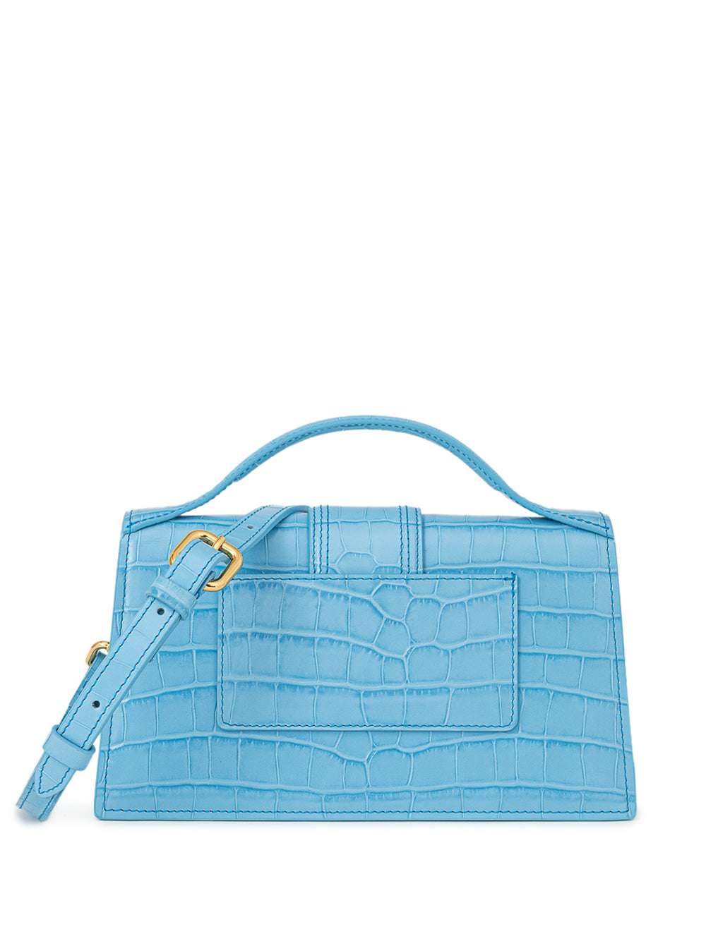 Le Grand Child Blaue Tasche mit Kroko-Print, Jacquemus